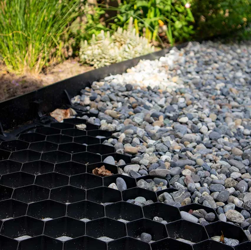 EuroGravel Kiesgitter PLUS mit Unkrautvlies Schwarz - Image 3