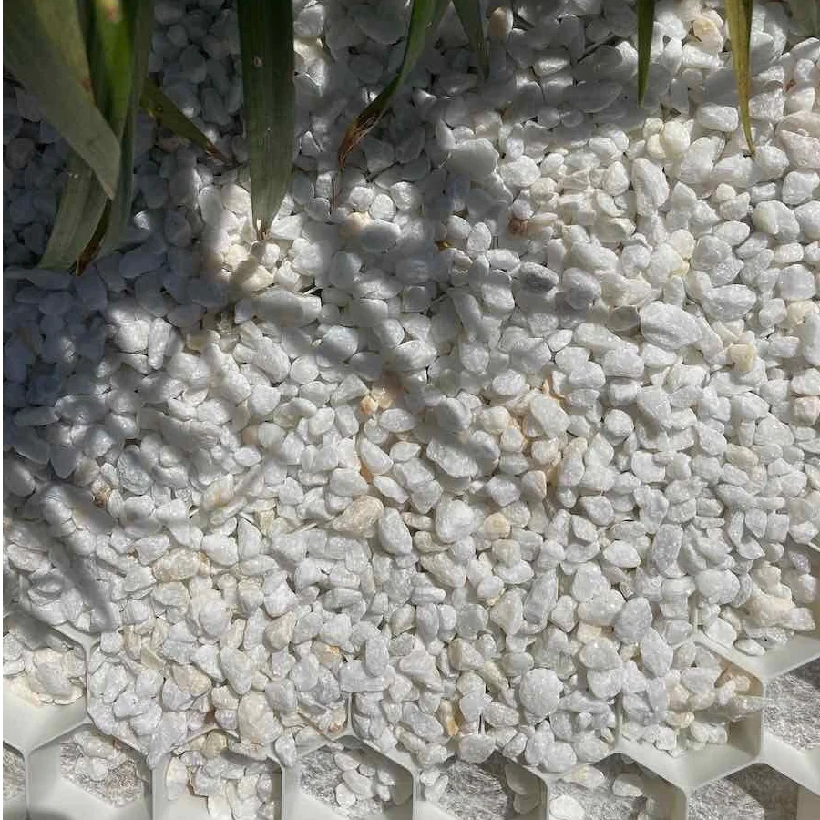 EuroGravel Kiesgitter PLUS mit Unkrautvlies Weiß - Image 3