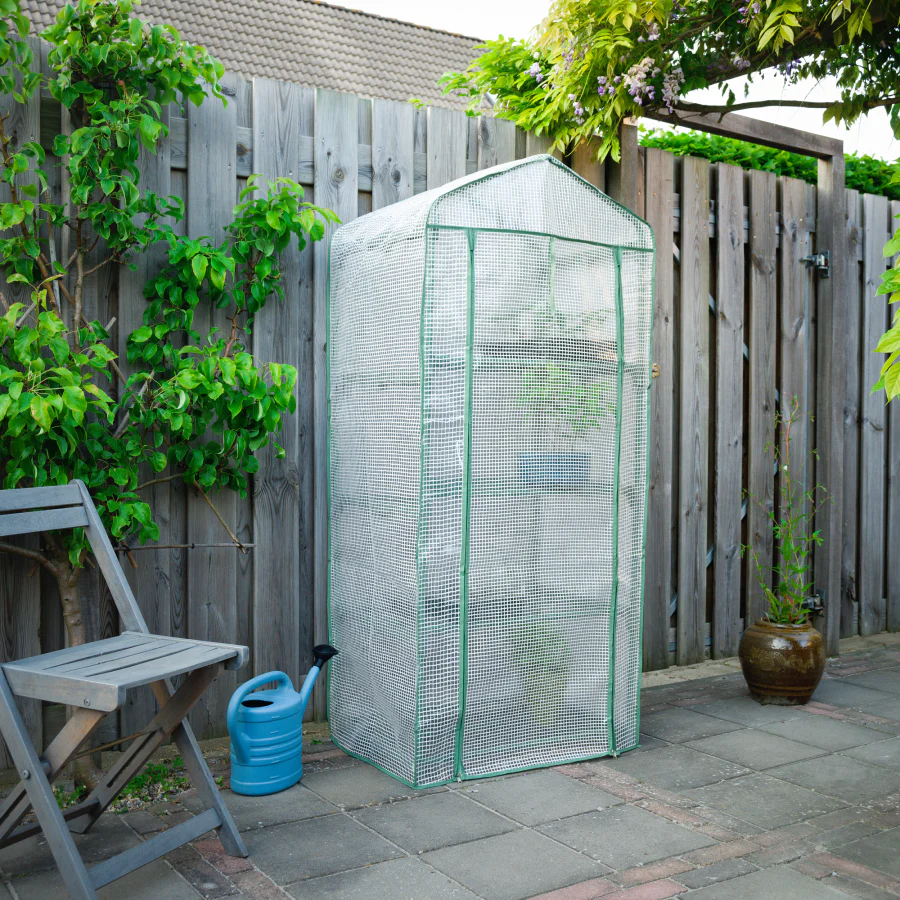 Tomatengewächshaus mit 4 herausnehmbaren Böden H160 x 69 x 49 cm - Image 3